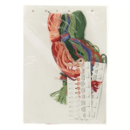 Broderikit med blomsterdesign fra Permin (str. 30x73 cm)