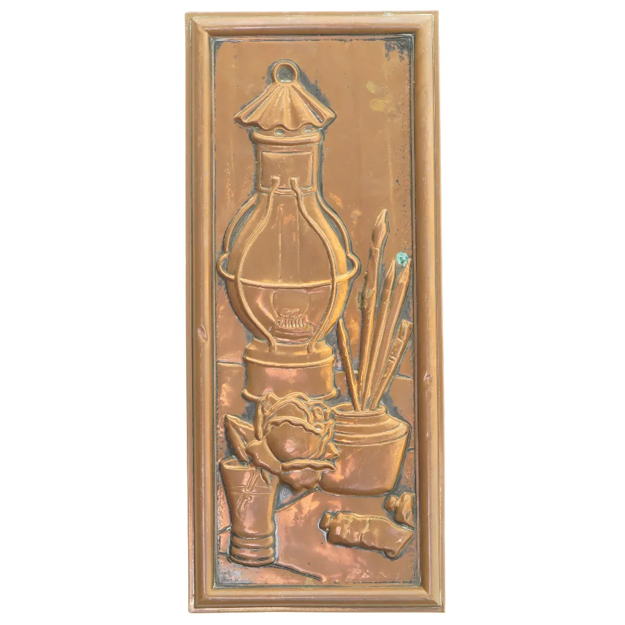 Dekorativ kobberrelief (str. 37x16 cm)