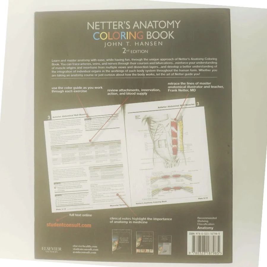 Netter's Anatomy Coloring Book af John T. Hansen (Bog)