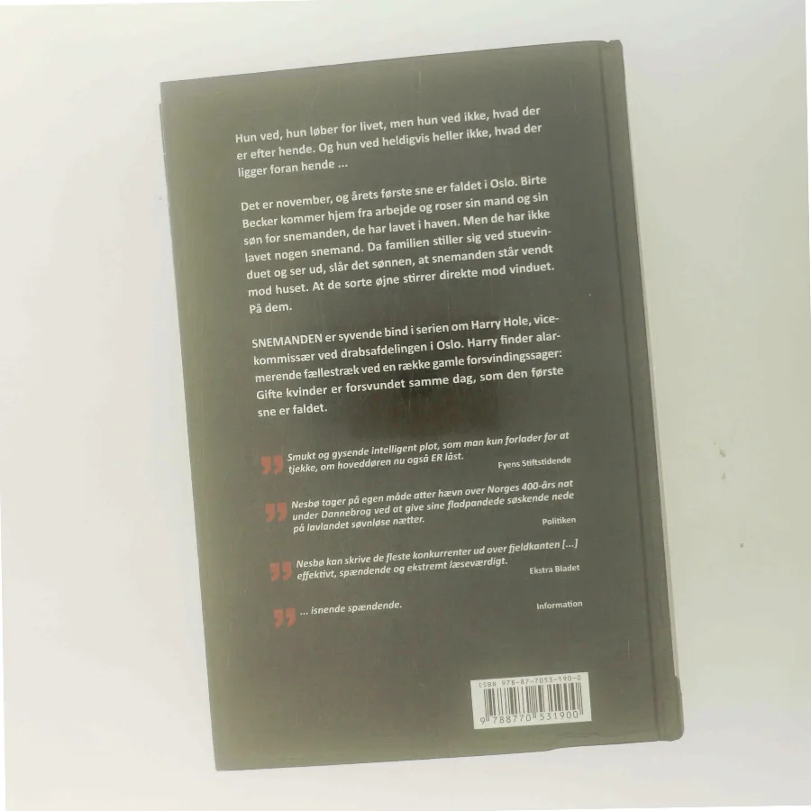 Snemanden af Jo Nesbø (Bog)