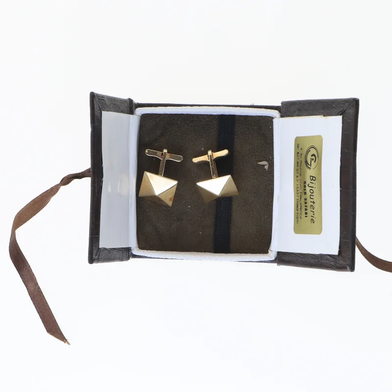 Guldfarvede manchetknapper (str. 20 mm)