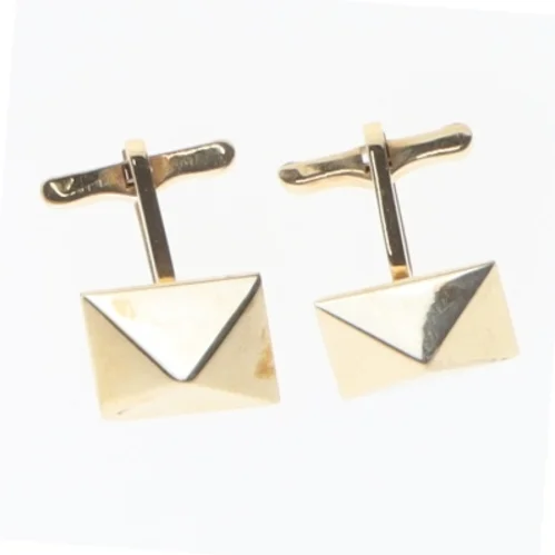 Guldfarvede manchetknapper (str. 20 mm)