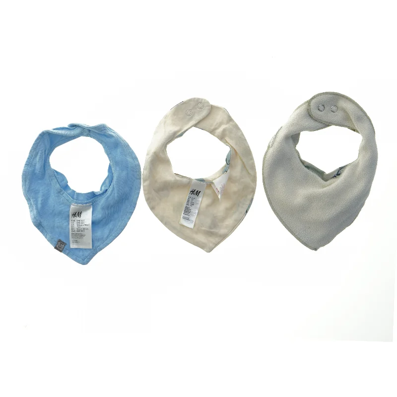 Baby hagesmække, sæt af 3 fra H&M (str. 23 cm)