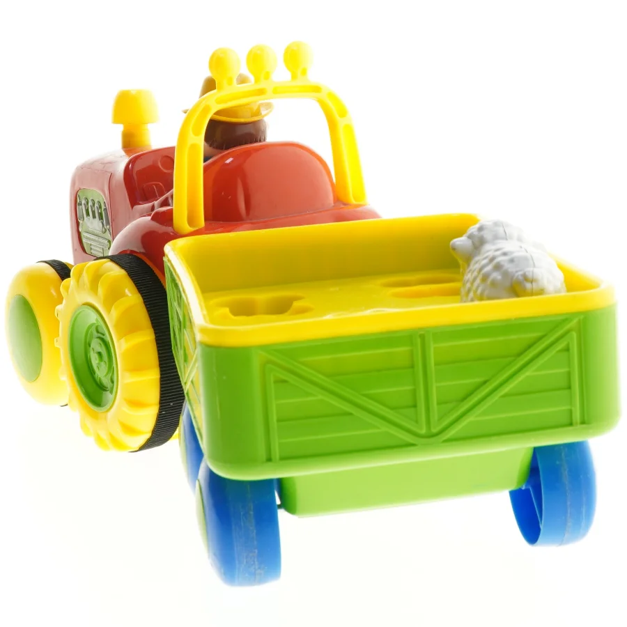 Legetøjstraktor med anhænger (str. 40 cm)