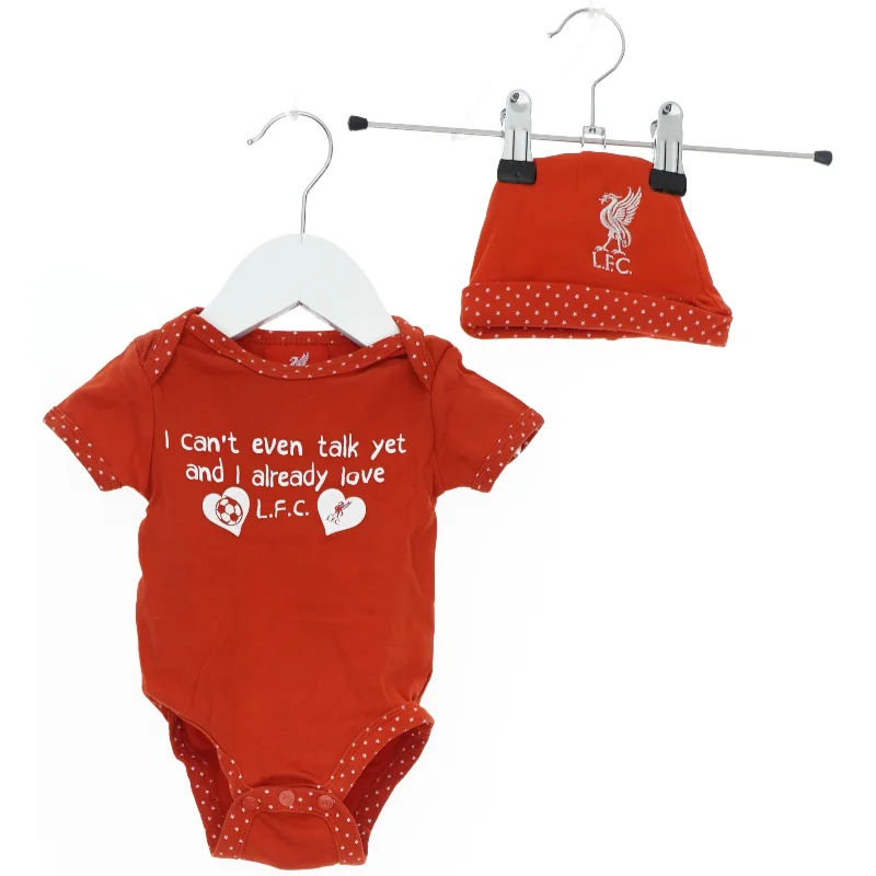Liverpool F.C. bodystocking og hue sæt fra L.f.c (str. 62)