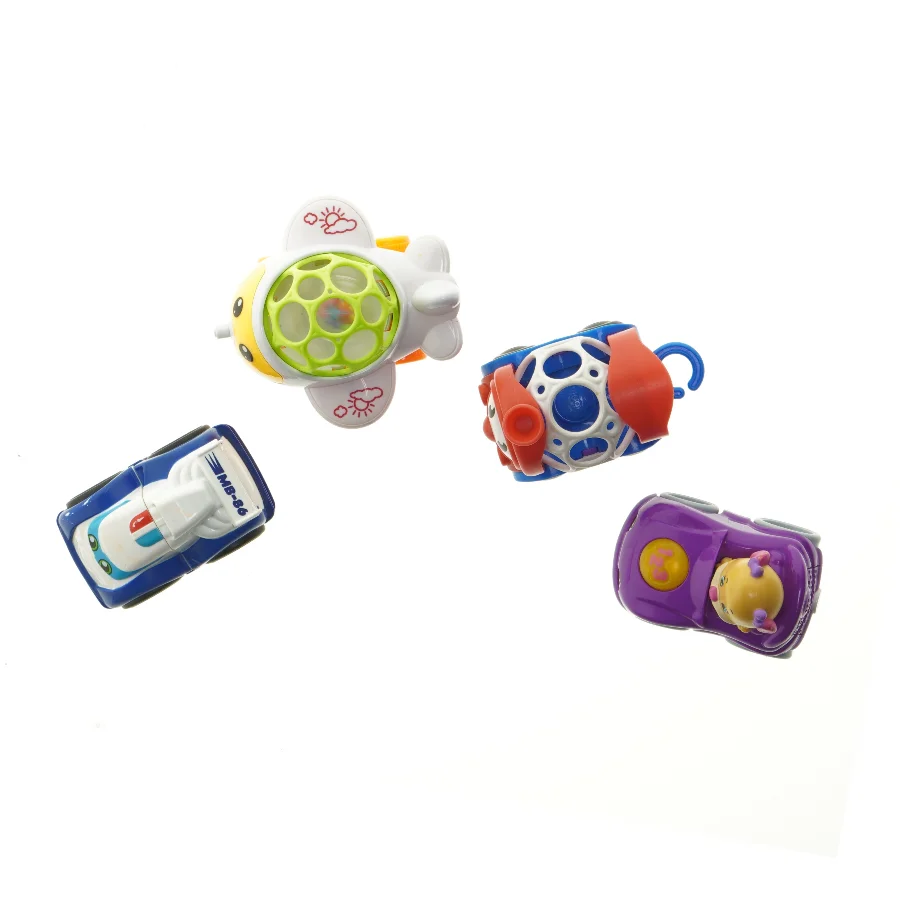 Legetøjsbiler, sæt af fire (str. 10,5 cm)