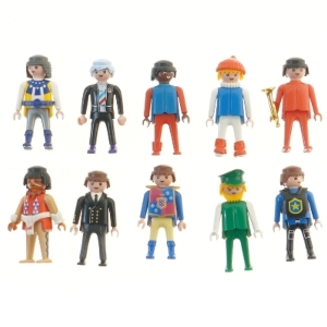 Playmobil figurer, 10 stk fra Playmobil (str. 10 stk 7,5 cm)
