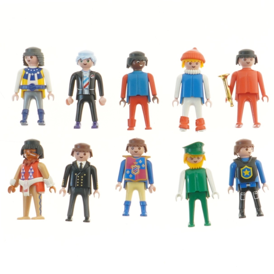 Playmobil figurer, 10 stk fra Playmobil (str. 10 stk 7,5 cm)