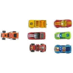 Sæt med 7 miniature legetøjsbiler (str. 7 stk 8 cm)