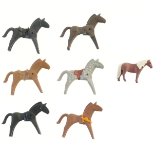 Playmobil heste sæt fra Playmobil (str. 7 stk 11 cm)