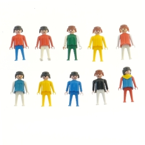 Playmobil figurer, 10 stk fra Playmobil (str. 10 stk 7,5 cm)