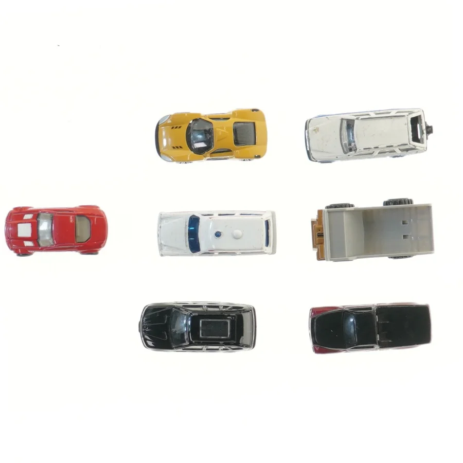 Samling af legetøjsbiler (str. 7 stk 7,5 cm)