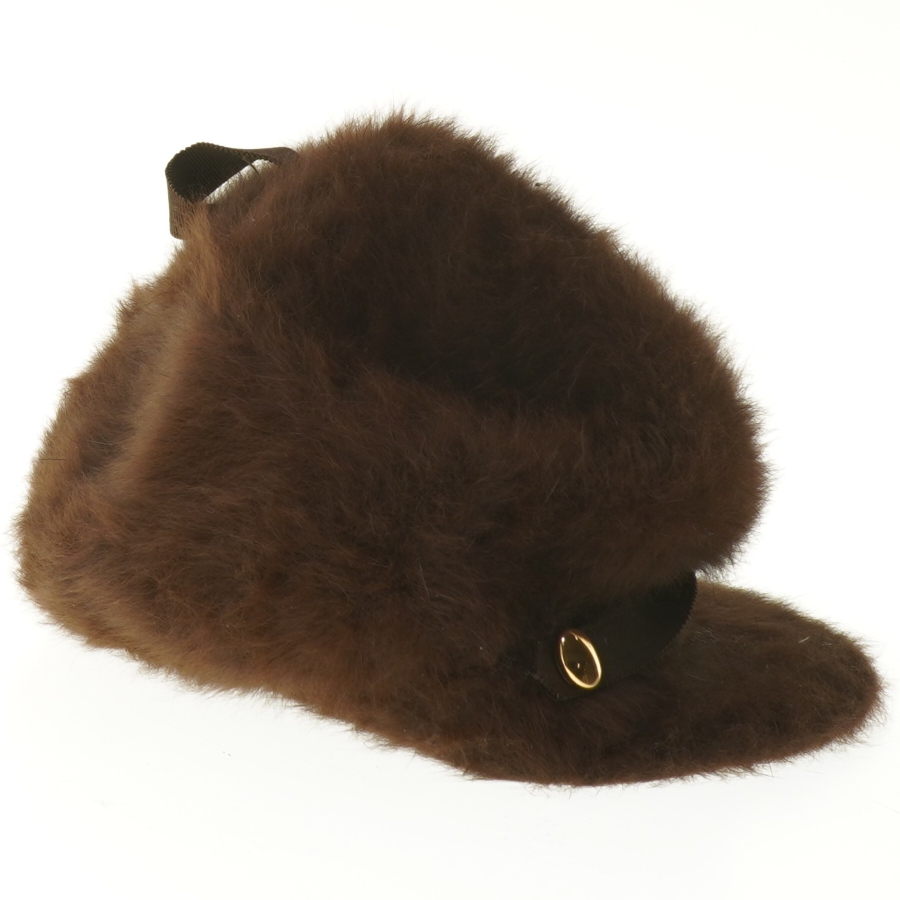 Brun pels hat fra Kangol (str. 23 cm)