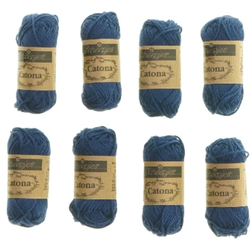 Scheepjes Catona garn - 8 stk (str. 8 stk 25 m cm)