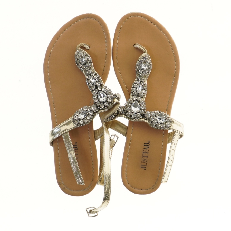 Sandal str. 38 med sten fra JUSTFAB (str. 38 )