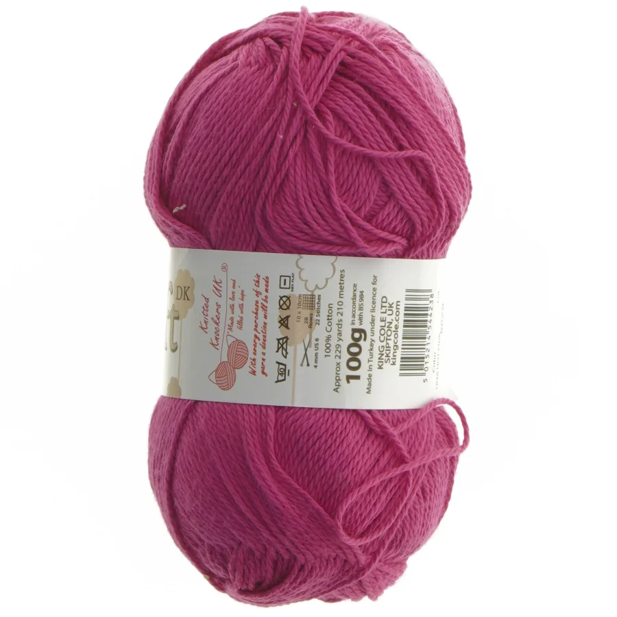 Pink garnnøgle fra King Cole (str.  210 m cm)