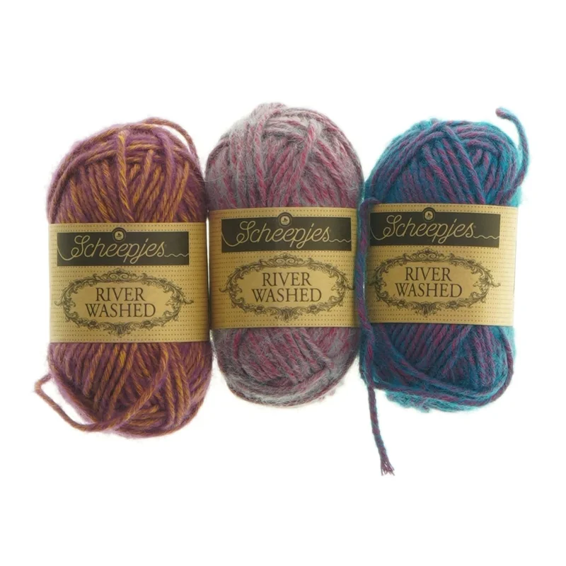 Scheepjes River Washed garnsæt (str. 3 stk 26 m cm)