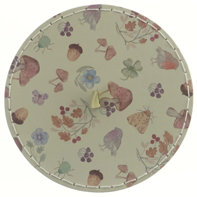 Dekorativ opbevaringskasse (str. Ø 21 cm længde 24 cm)