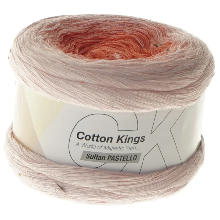 Cotton Kings Sultan Pastello garnnøgle fra Cotton Kings (str. 800 m cm)