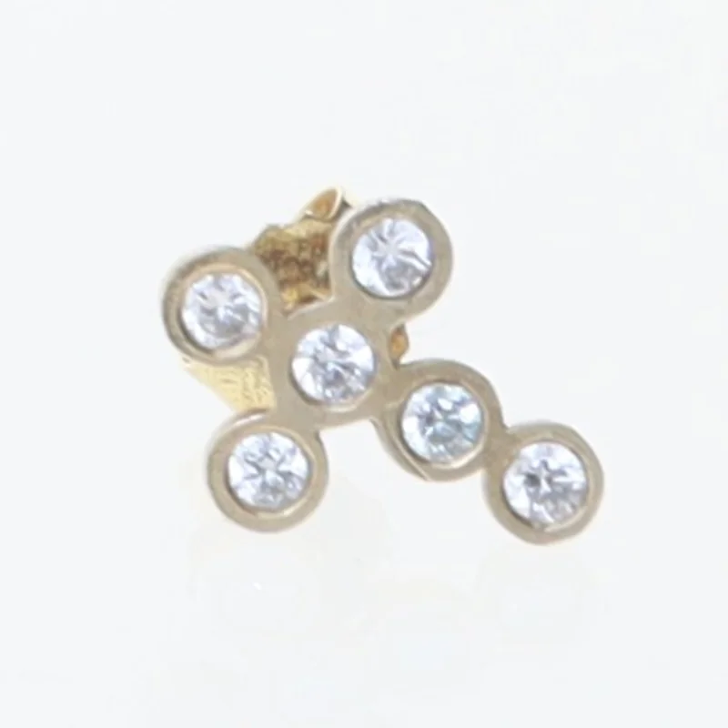 Guld ørestikker (str. 15 mm)