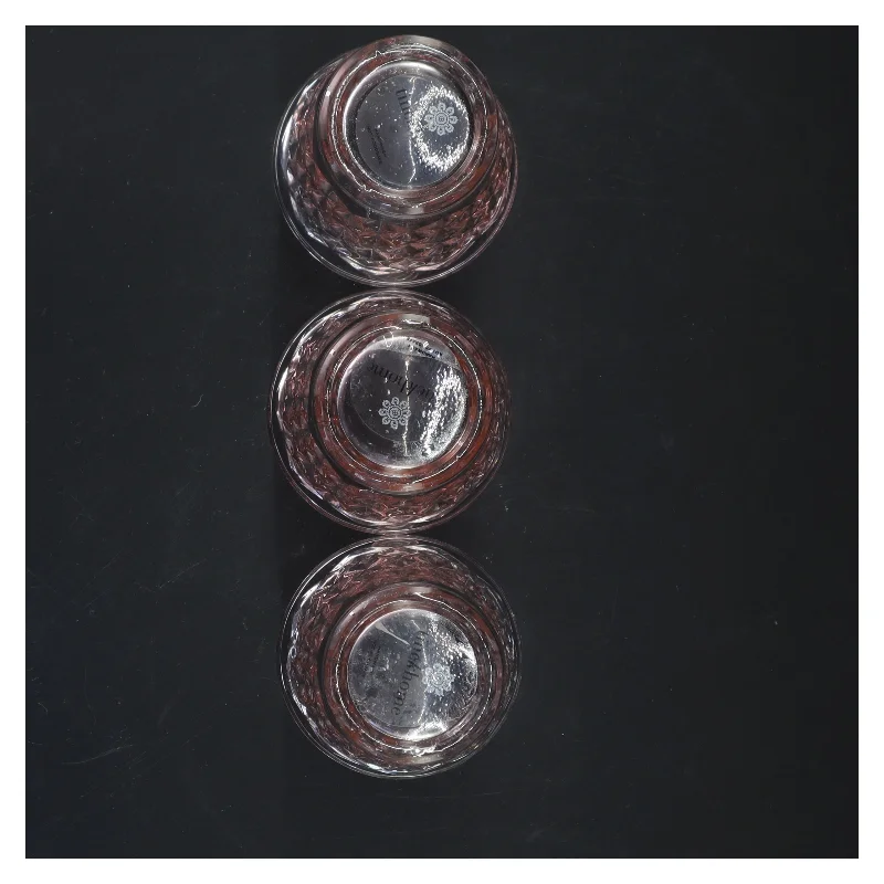 Lyserøde glas (str. 10x8 cm)