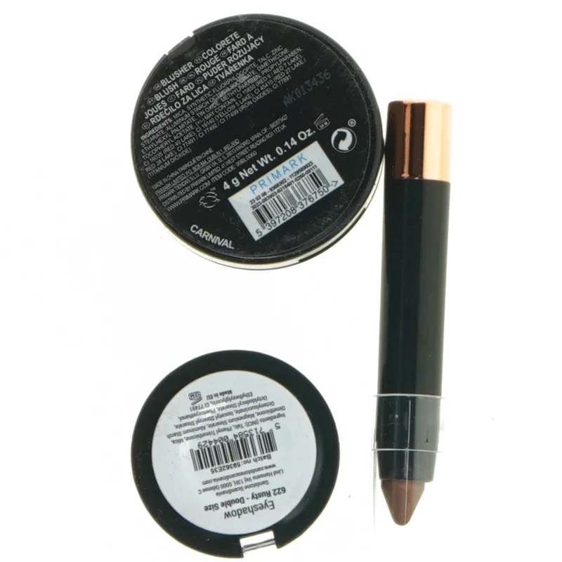 Makeupsæt med rouge og øjenskygge