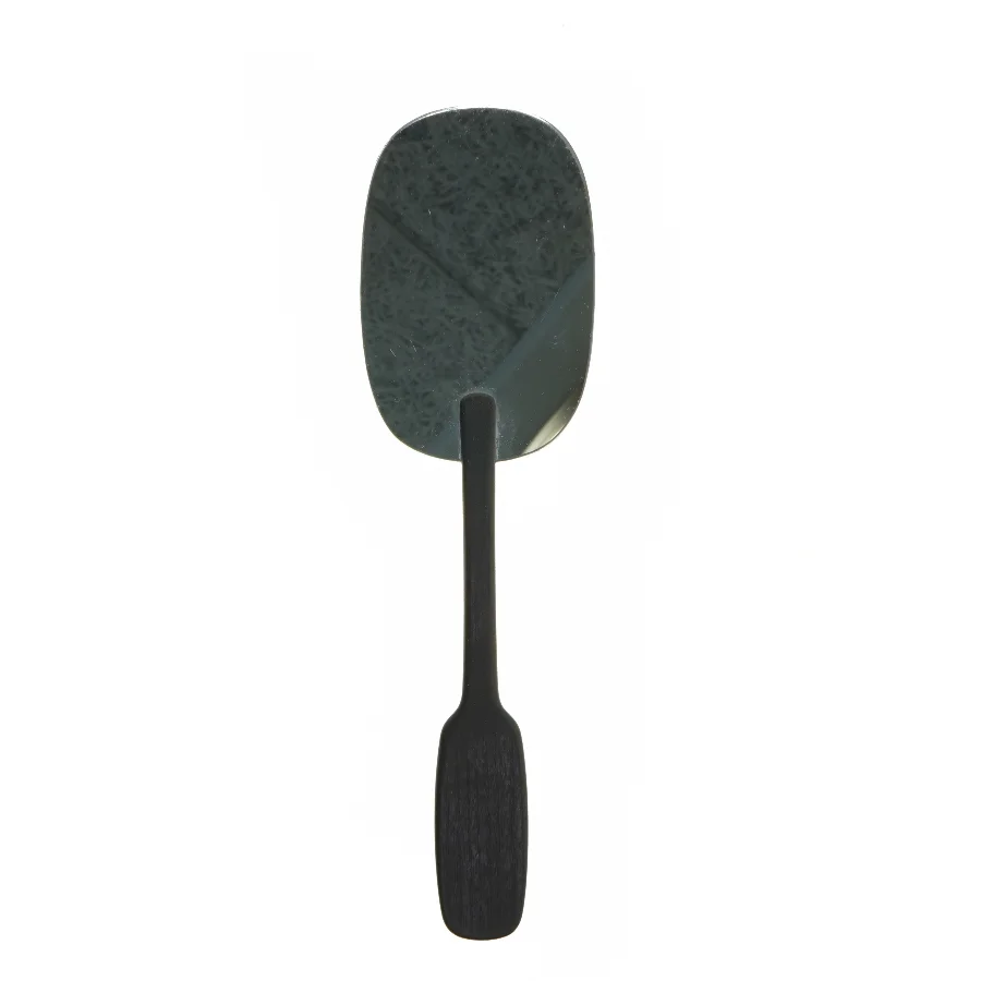 Håndspejl med træskaft (str. 35 cm)