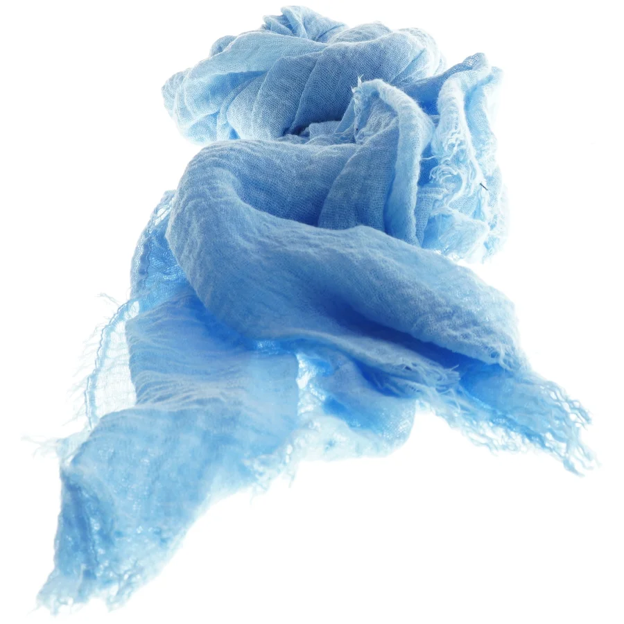 Lyseblåt tørklæde (str.  190x85 cm)