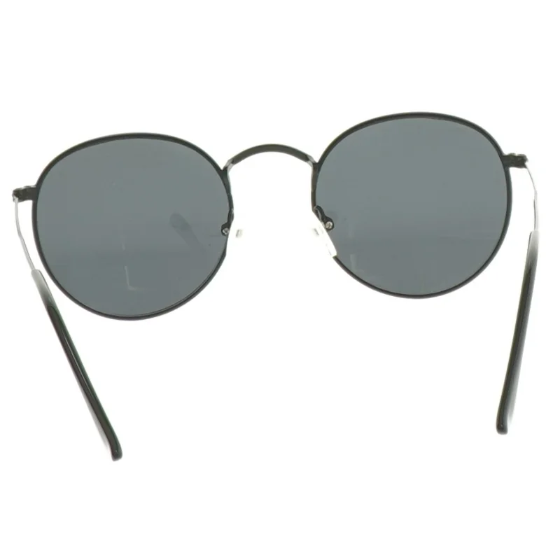 Runde solbriller med sort stel (str. 13,5 cm)