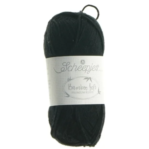 Sort bambusgarn fra Scheepjes (str.  150 m mm)