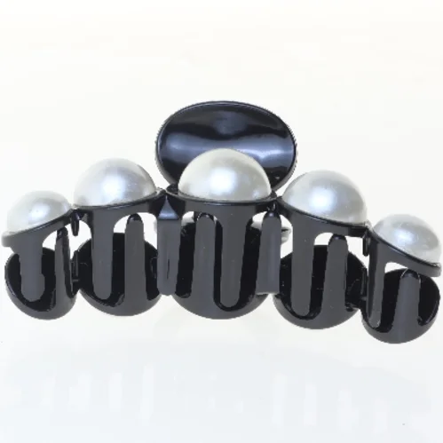 Hårklemme med perler (str. 10 cm)