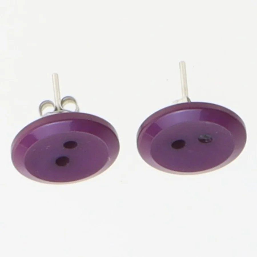 Knappformede ørestikker (str. 1 cm)