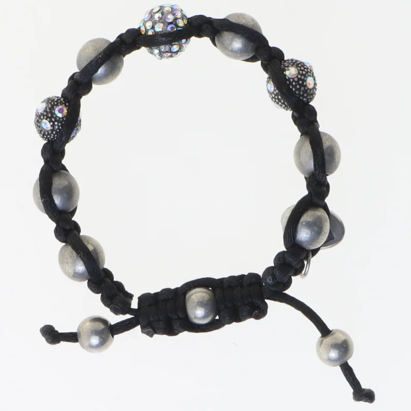 Armbånd med perler (str. Ø 6 cm)