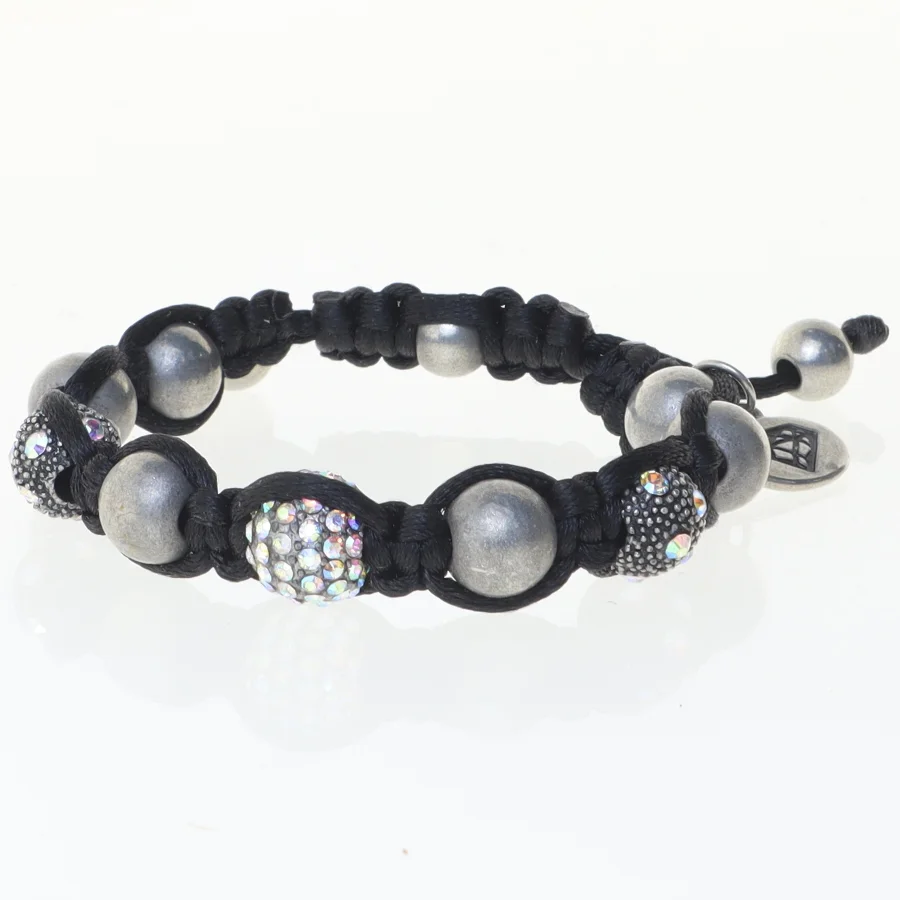 Armbånd med perler (str. Ø 6 cm)