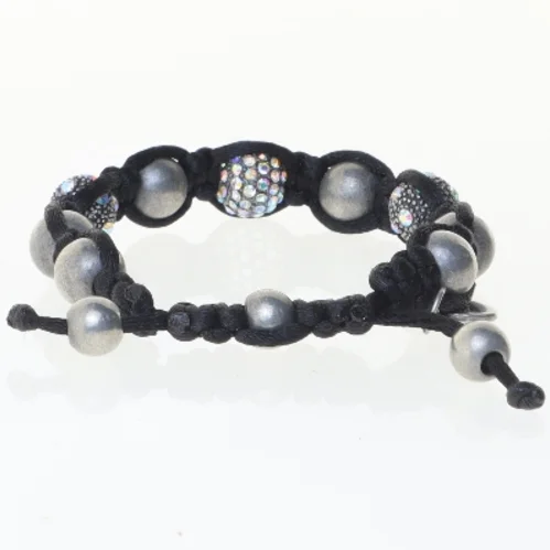 Armbånd med perler (str. Ø 6 cm)