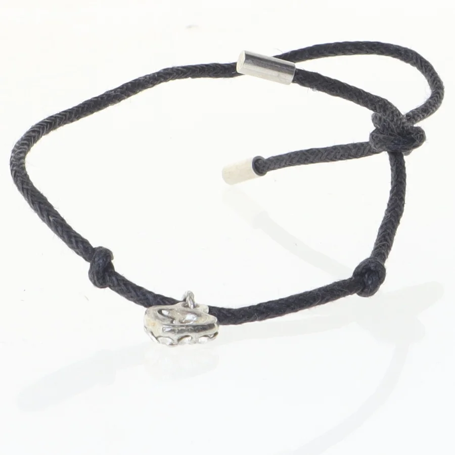 Armbånd / ankelkæde med hjertevedhæng (str. 31 cm)