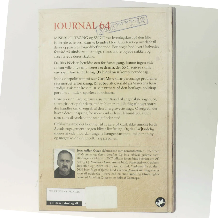 Journal 64 af Jussi Adler-Olsen (Bog)