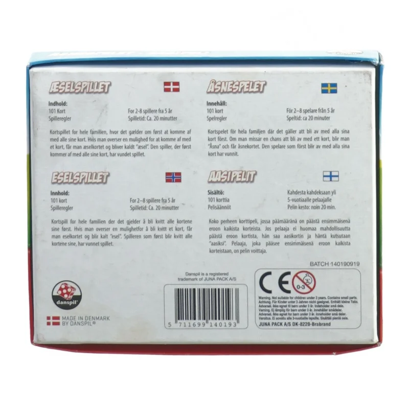 Æsel-spillet fra Dan Spil (str. 17 x 14 x 4 cm)