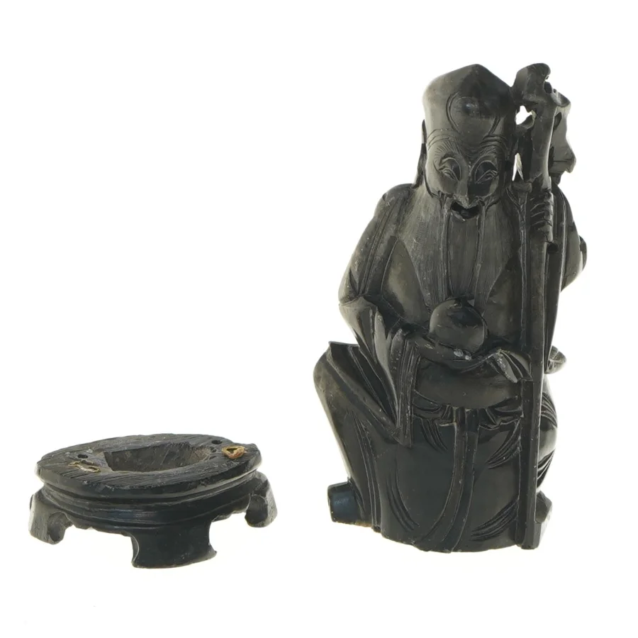 Orientalsk figur i sten (str. 14 cm)