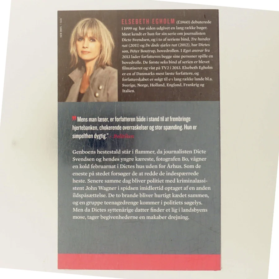 Selvrisiko af Elsebeth Egholm (Bog)