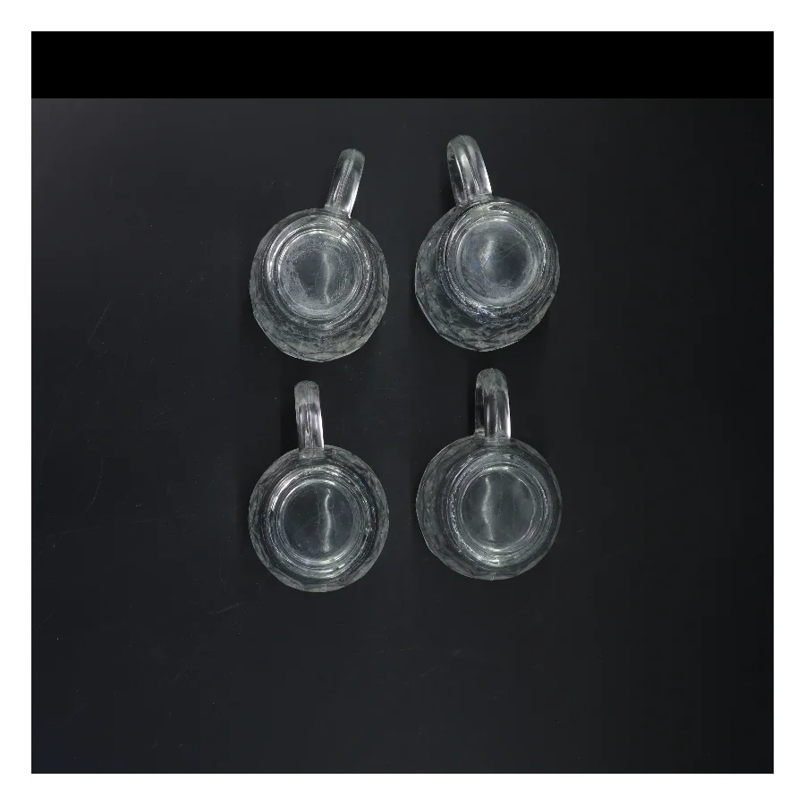 Retro ølglas med håndtag (str. 10 cm)