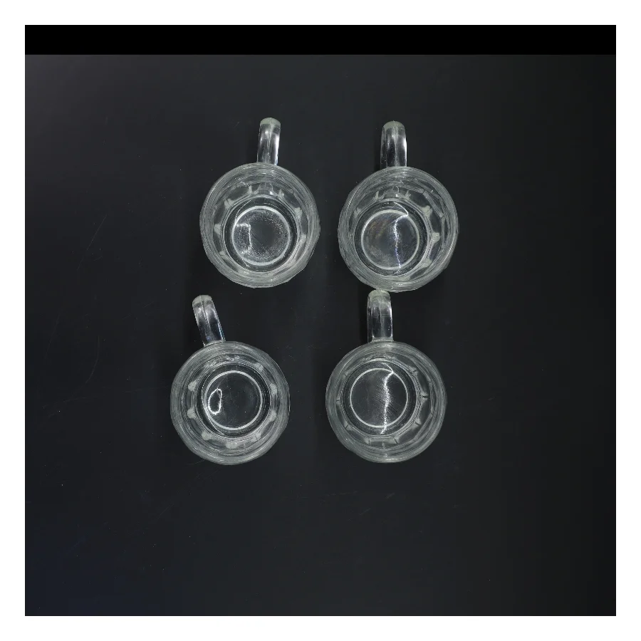 Retro ølglas med håndtag (str. 10 cm)