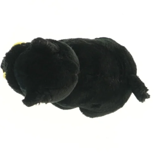 NETTO sort hundebamse med gul taske (str. 20x20x12 cm)