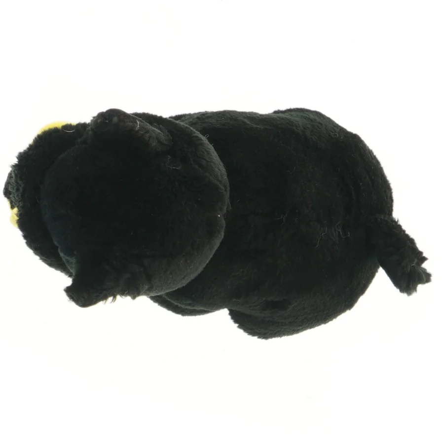 NETTO sort hundebamse med gul taske (str. 20x20x12 cm)