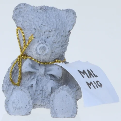 Male figur af bjørn (str. 5 cm)