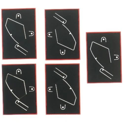 5 røde billedrammer fra IKEA (16x11 cm)