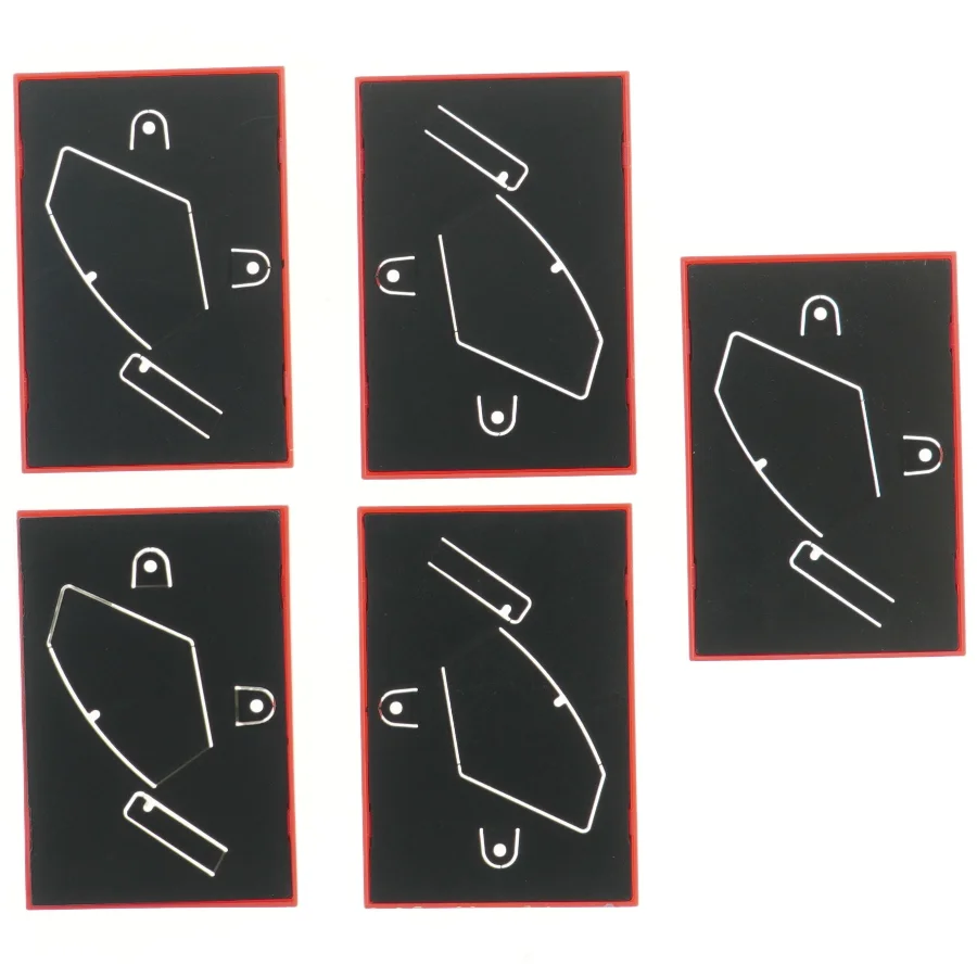 5 røde billedrammer fra IKEA (16x11 cm)