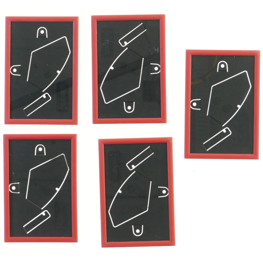 5 røde billedrammer fra IKEA (16x11 cm)