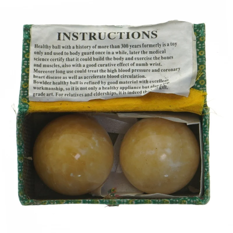 2 store Bowlder / Boulder Healthy Ball månesten (str. Ø 5,5 cm)