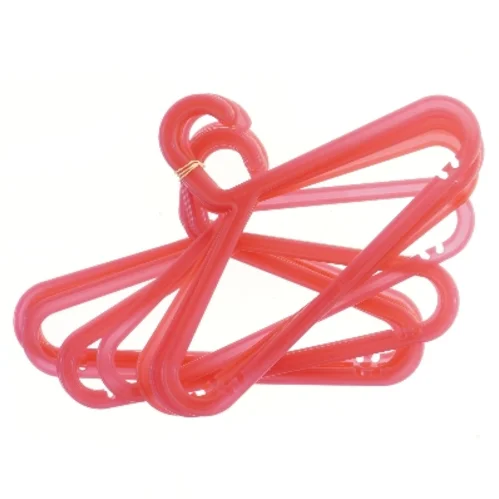 Pink plastikbøjler til børnetøj, 11 stk fra IKEA (34,5x21,5 cm)